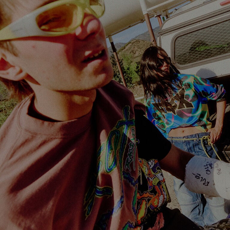 Two models wearing Fox Lab